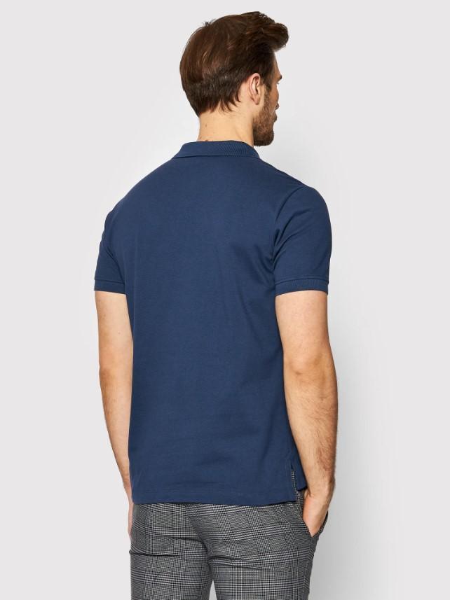 Polo da uomo in cotone Geox blu