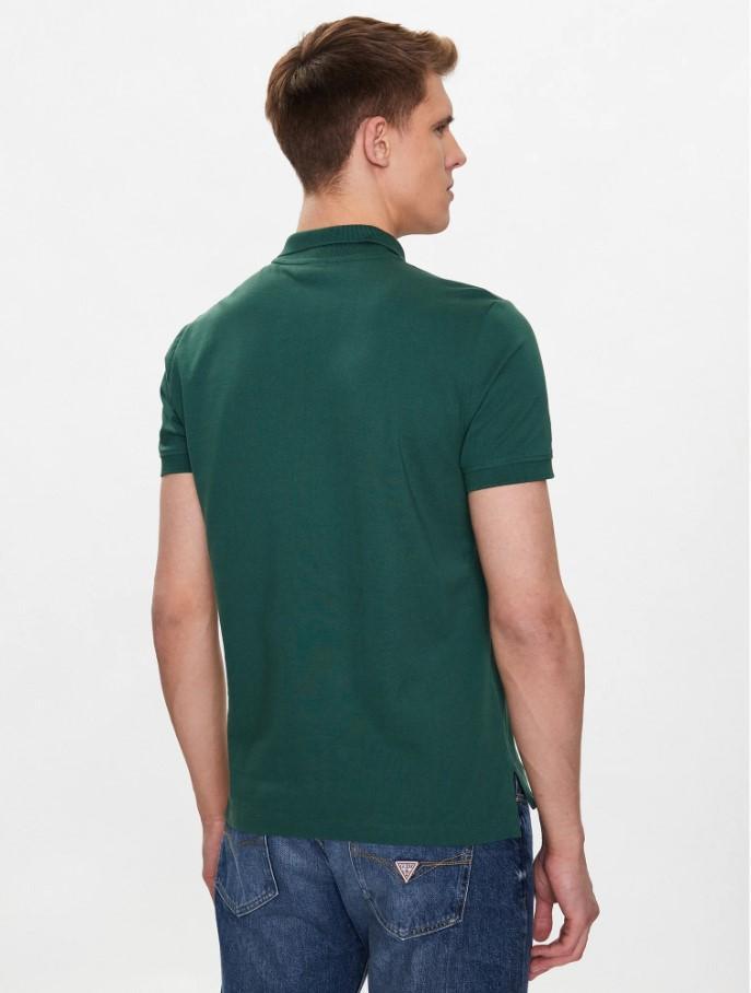 Polo da uomo in cotone Geox verde