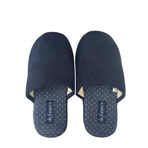 Pantofole  uomo scamosciata blu