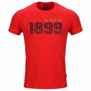 T-shirt milan mils20mje1001. uomo, 100% cotone, rosso