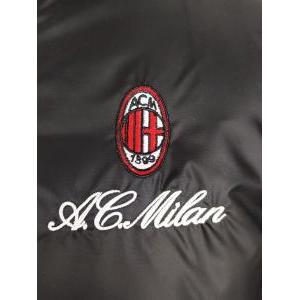 Giubbotto ac milan ragazzo nero con cappuccio water resistant mr20370e