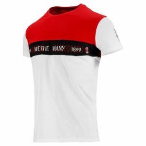 T-shirt ac milan bambino cotone bianco ms21kj212