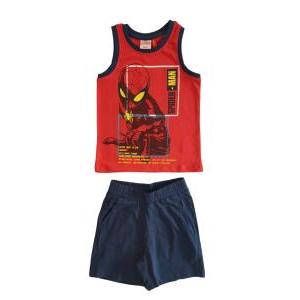 Completo bambino estivo spider-man rosso blu