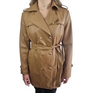 Trench donna  marrone tabacco