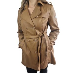 Trench donna  marrone tabacco