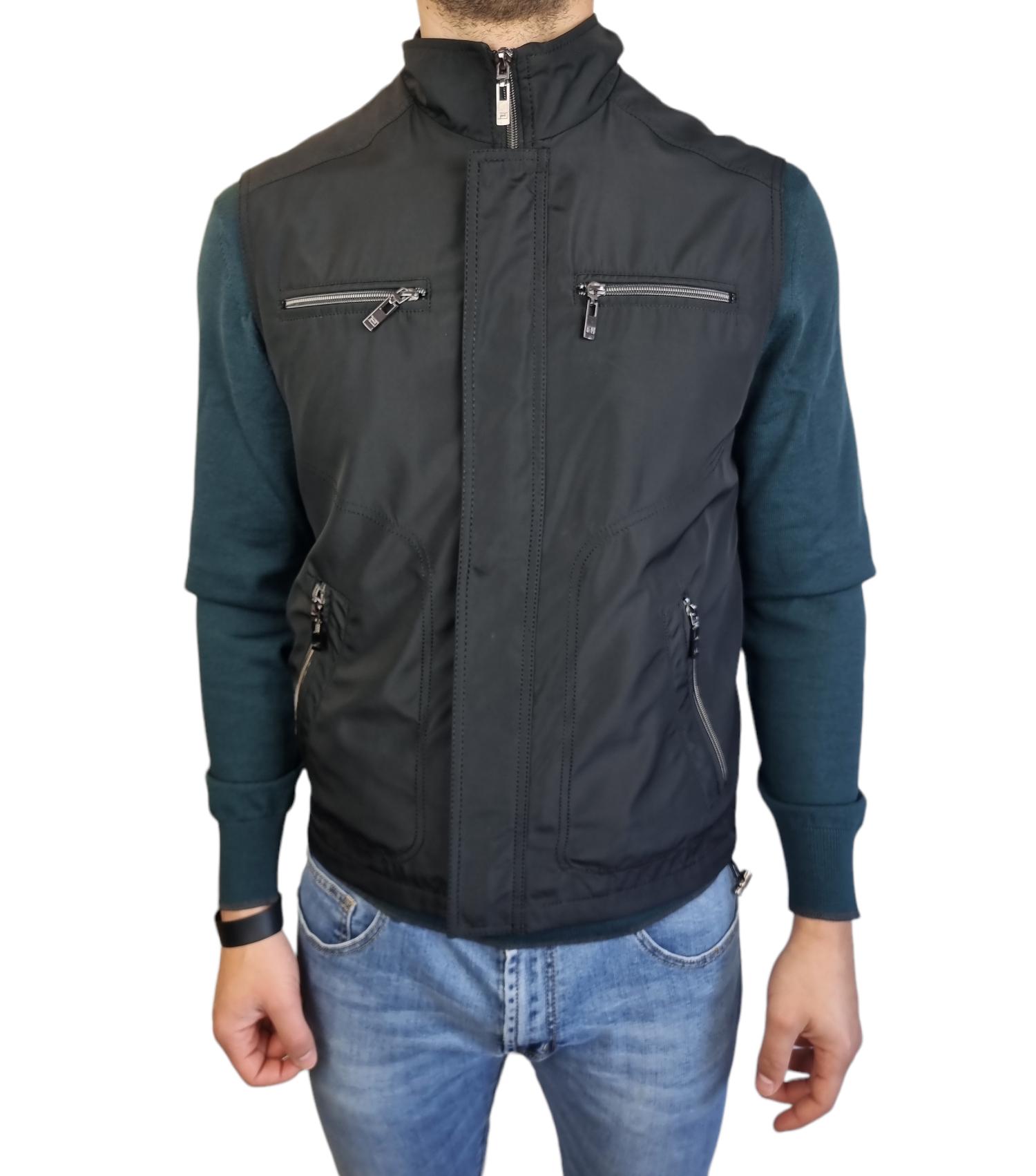 Gilet leggero da uomo Polbot nero