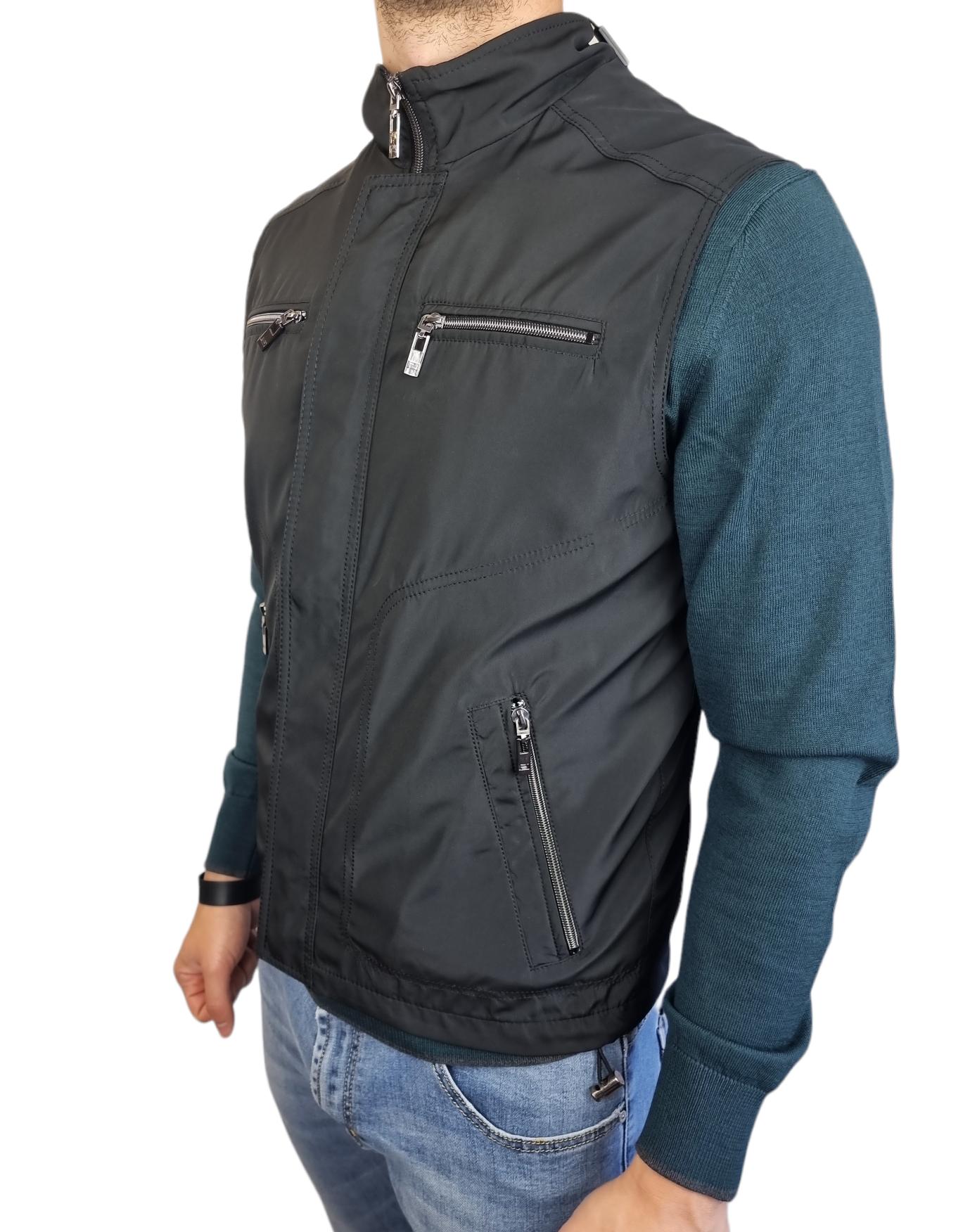 Gilet leggero da uomo Polbot nero