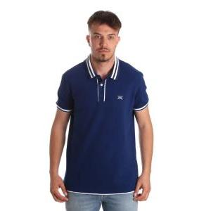 Polo da uomo in cotone  blu