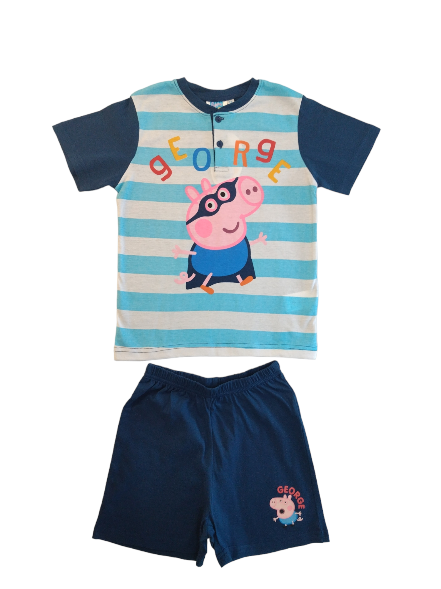 Pigiama estivo bambino George Peppa Pig Blu