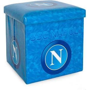 Pouf ssc napoli contenitore azzurro ufficiale