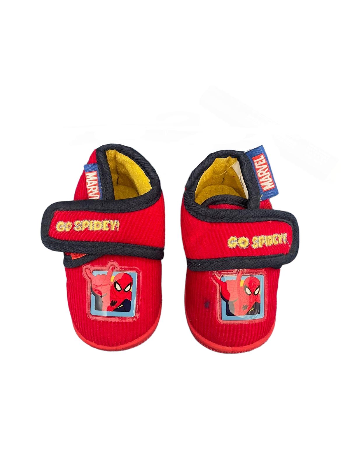 Scarpe babbucce Marvel Spiderman bambino con suola antiscivolo Rosso