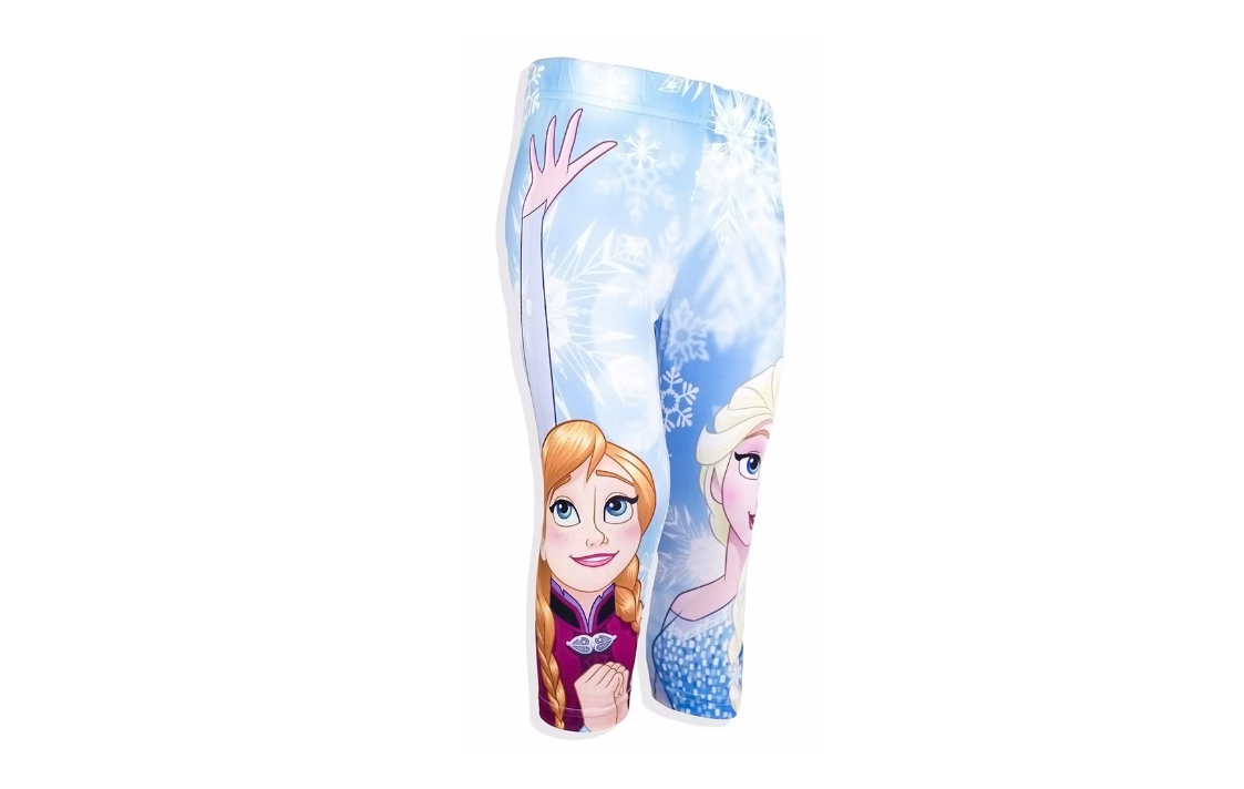 Leggings da bambina Frozen celeste