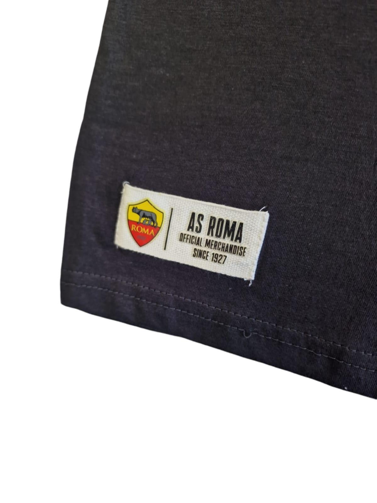 T-shirt in cotone da uomo compatibile con Roma grigio