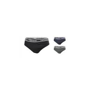 Tris slip uomo  cotone elasticizzato nero grigio blu