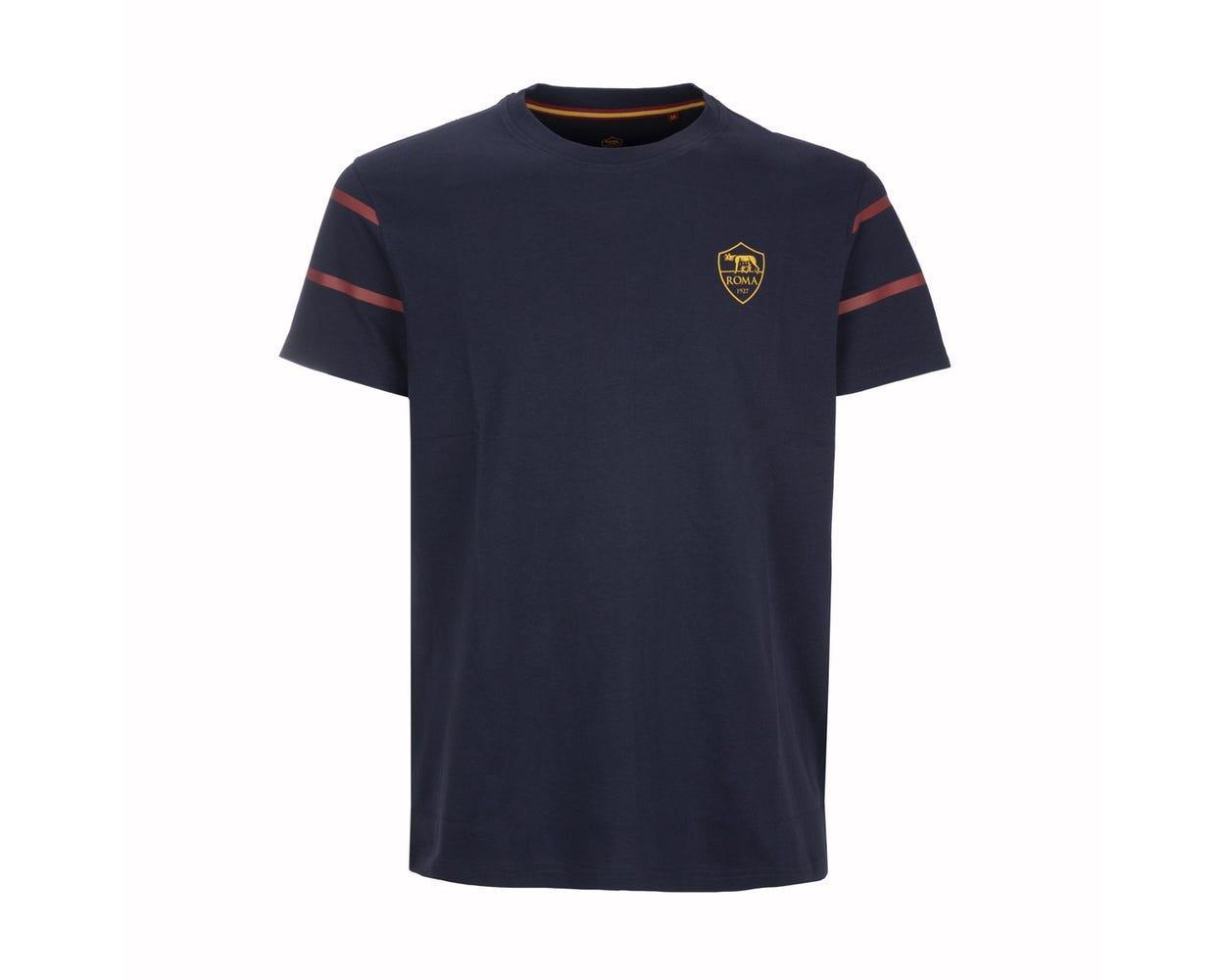 T shirt AS Roma da uomo blu