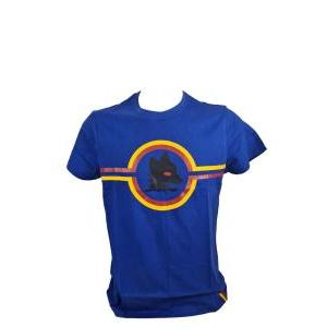 T shirt as roma uomo blu royal in cotone