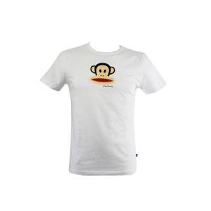 T-shirt da uomo in cotone paul frank bianco