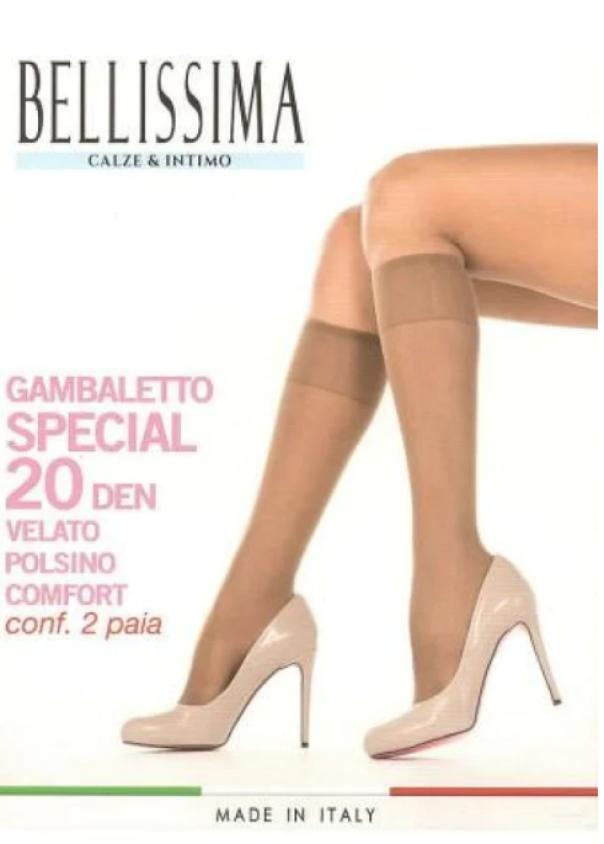 bellissima gambaletto 20 den 2 paia nero