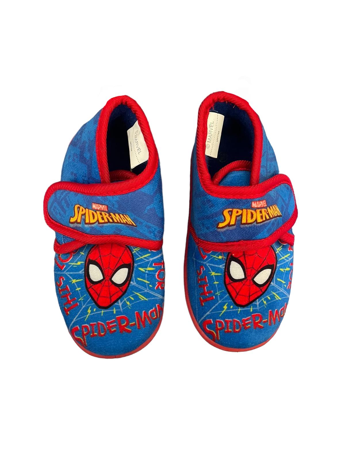 Scarpe babbucce Marvel Spiderman bambino con suola antiscivolo Blu