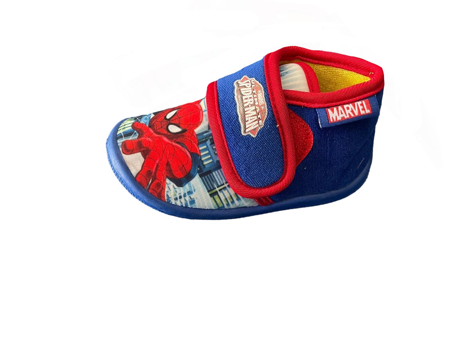 Scarpe babbucce Marvel Spiderman bambino con suola antiscivolo Blu