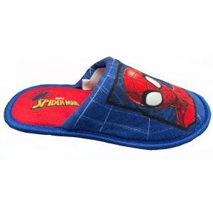 Pantofola da bambino spiderman in tessuto suola in gomma antiscivolo blu