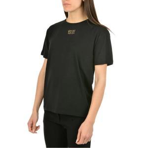 T-shirt da donna in cotone  nero