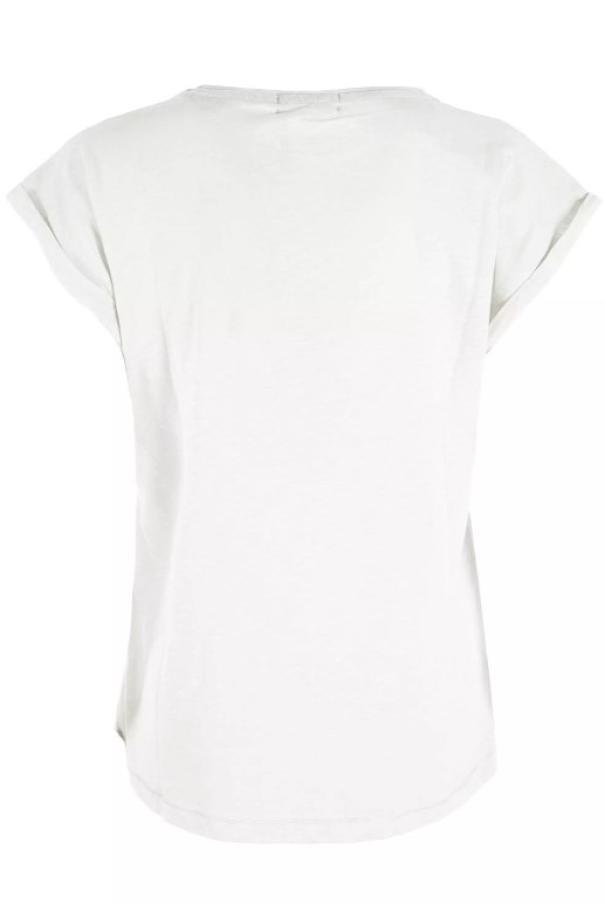 T-shirt da donna in cotone Yes Zee bianco