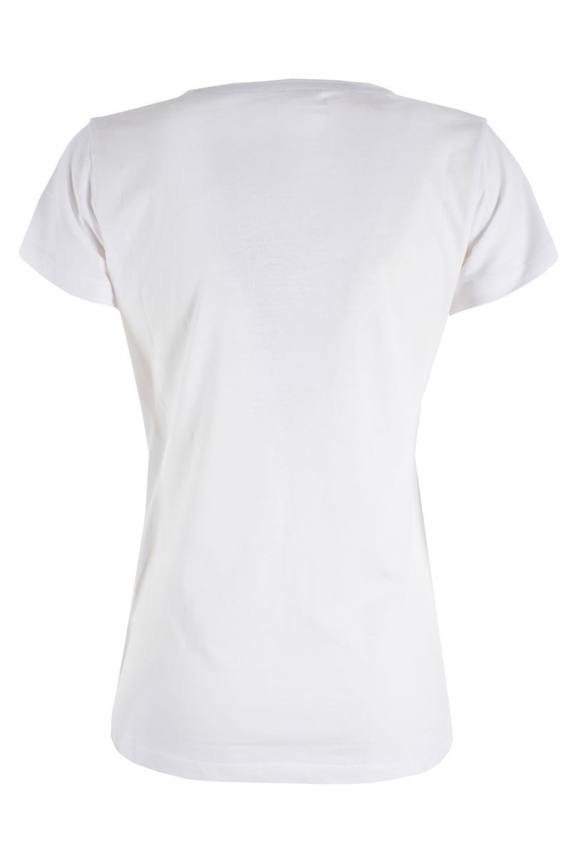 T-shirt da donna in cotone Yes Zee bianco