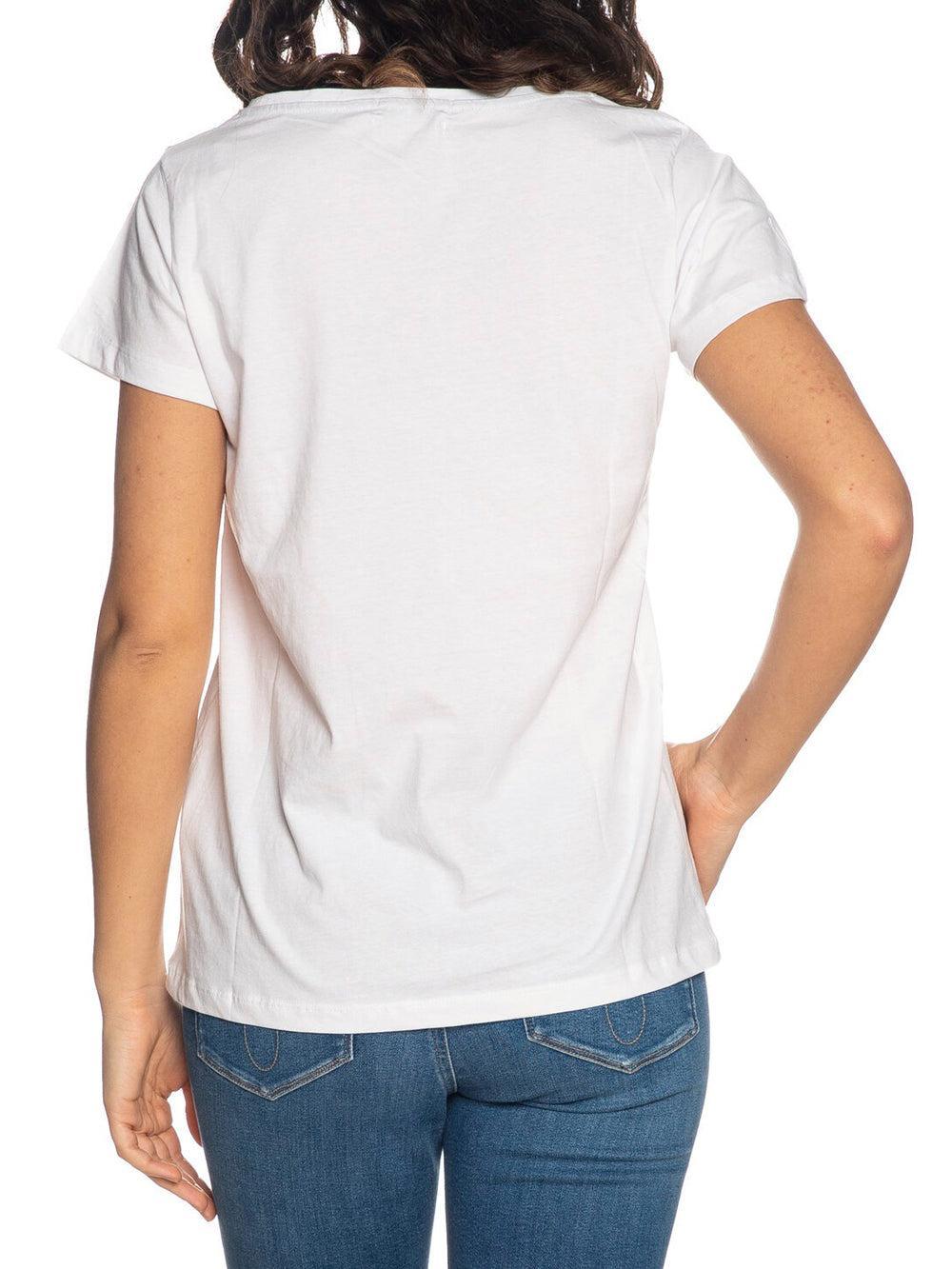 T-shirt da donna in cotone Yes Zee bianco