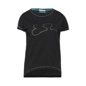 T-shirt da donna in cotone  nero