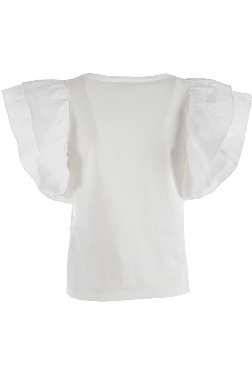 T-shirt da donna in cotone Yes Zee bianco