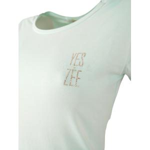 T-shirt da donna in cotone  acqua marina