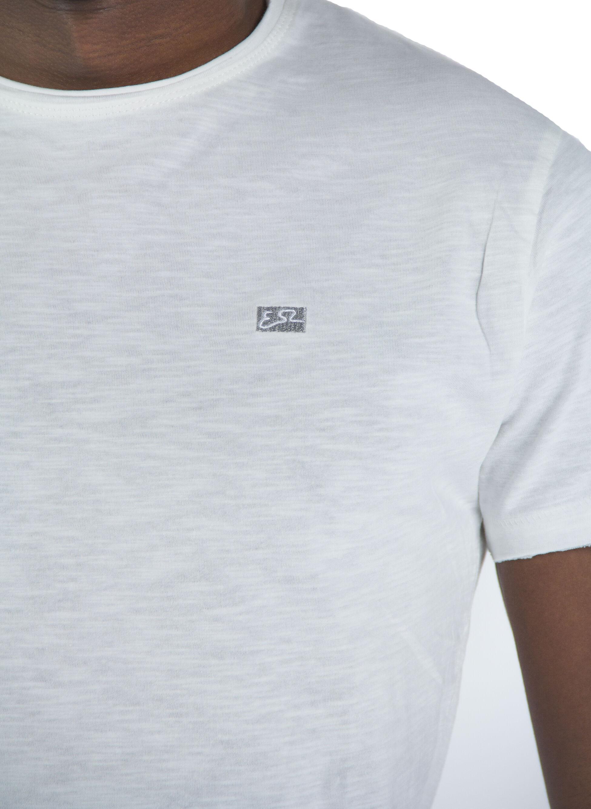 T-shirt da uomo Yes Zee in cotone bianco T722 TL00