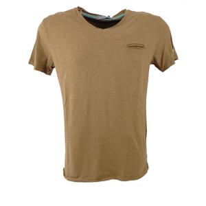 T-shirt  uomo coccio cotone con taschino t723 tl00