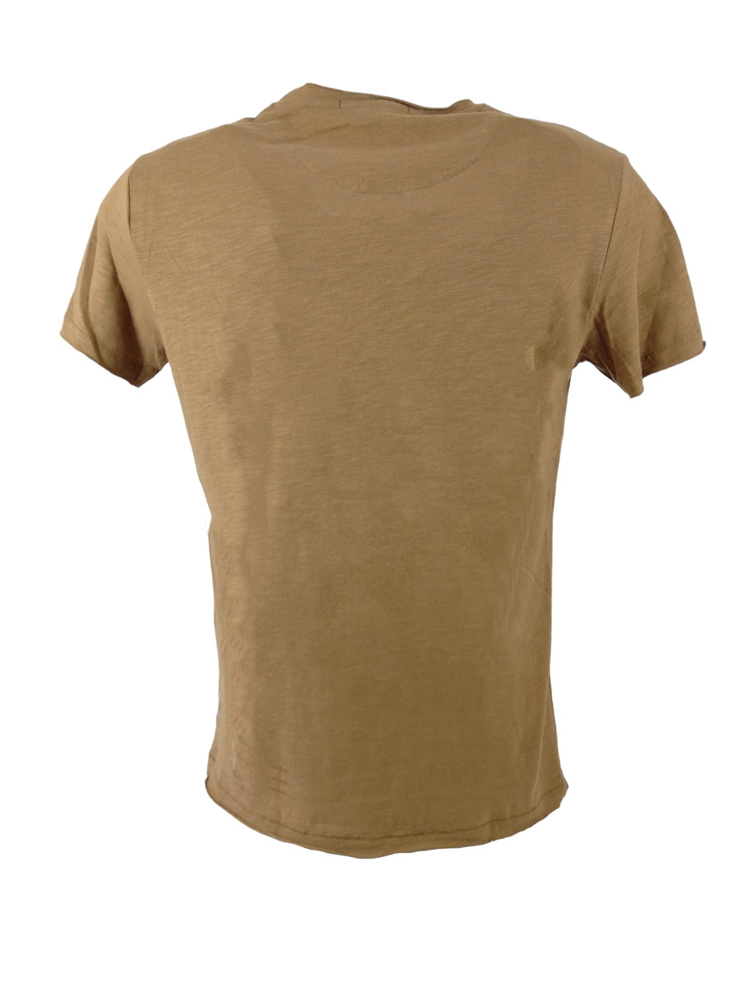 T-shirt Yes Zee uomo coccio cotone con taschino T723 TL00