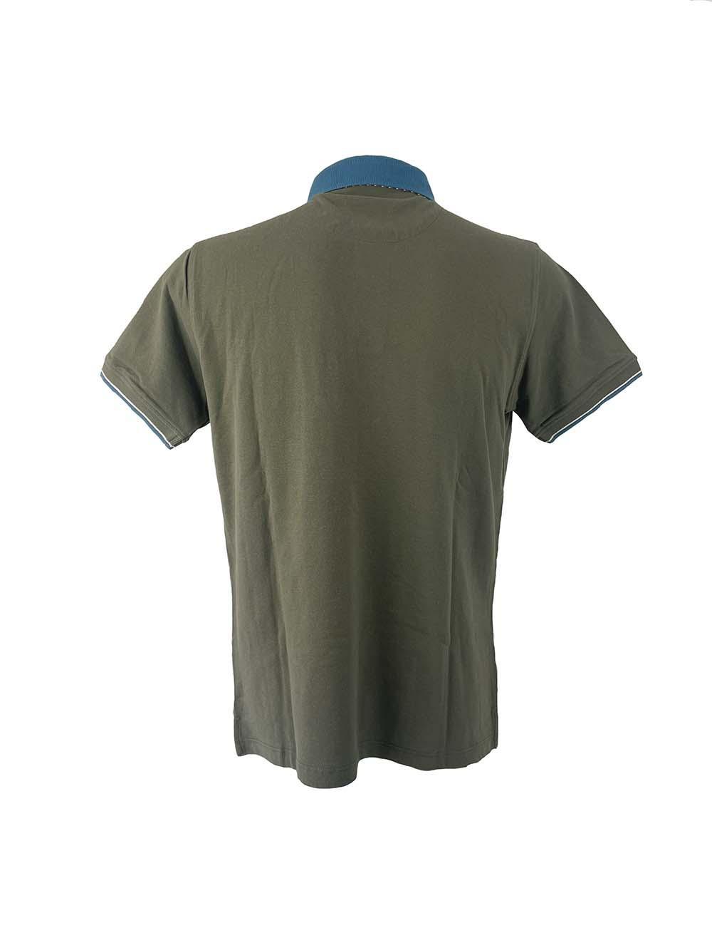 Polo Yes Zee verde militare cotone uomo T766 S900