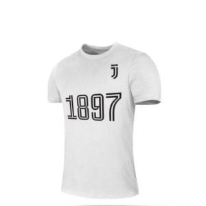 T-shirt fc juventus colore bianco con stemma e scritta