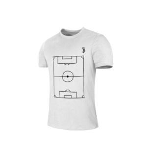 T-shirt juventus da bambino manica corta con disegno campo da calcio