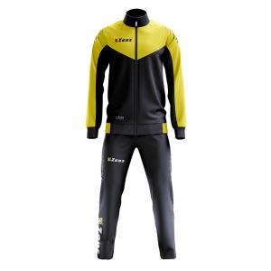 Tuta acetata interno cotone training blu giallo