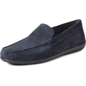 Scarpe  da uomo modello ascanio scamosciate blu