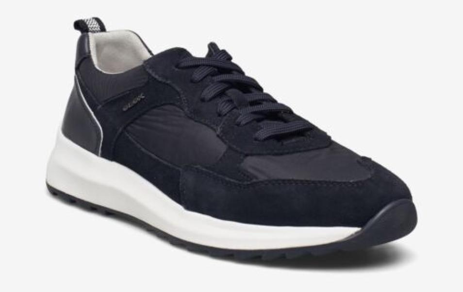 Scarpe Geox da uomo modello Titanio in pelle scamosciata blu 