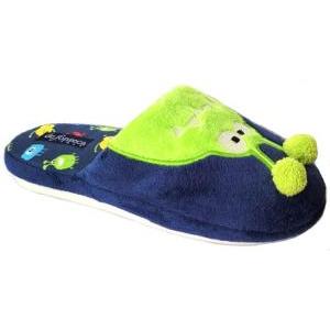 Pantofole  bambino blu verde fluo