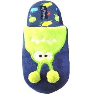 Pantofole  bambino blu verde fluo