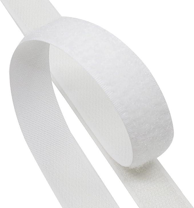 marca generica velcro da cucire 20 mm bianco - foto 2