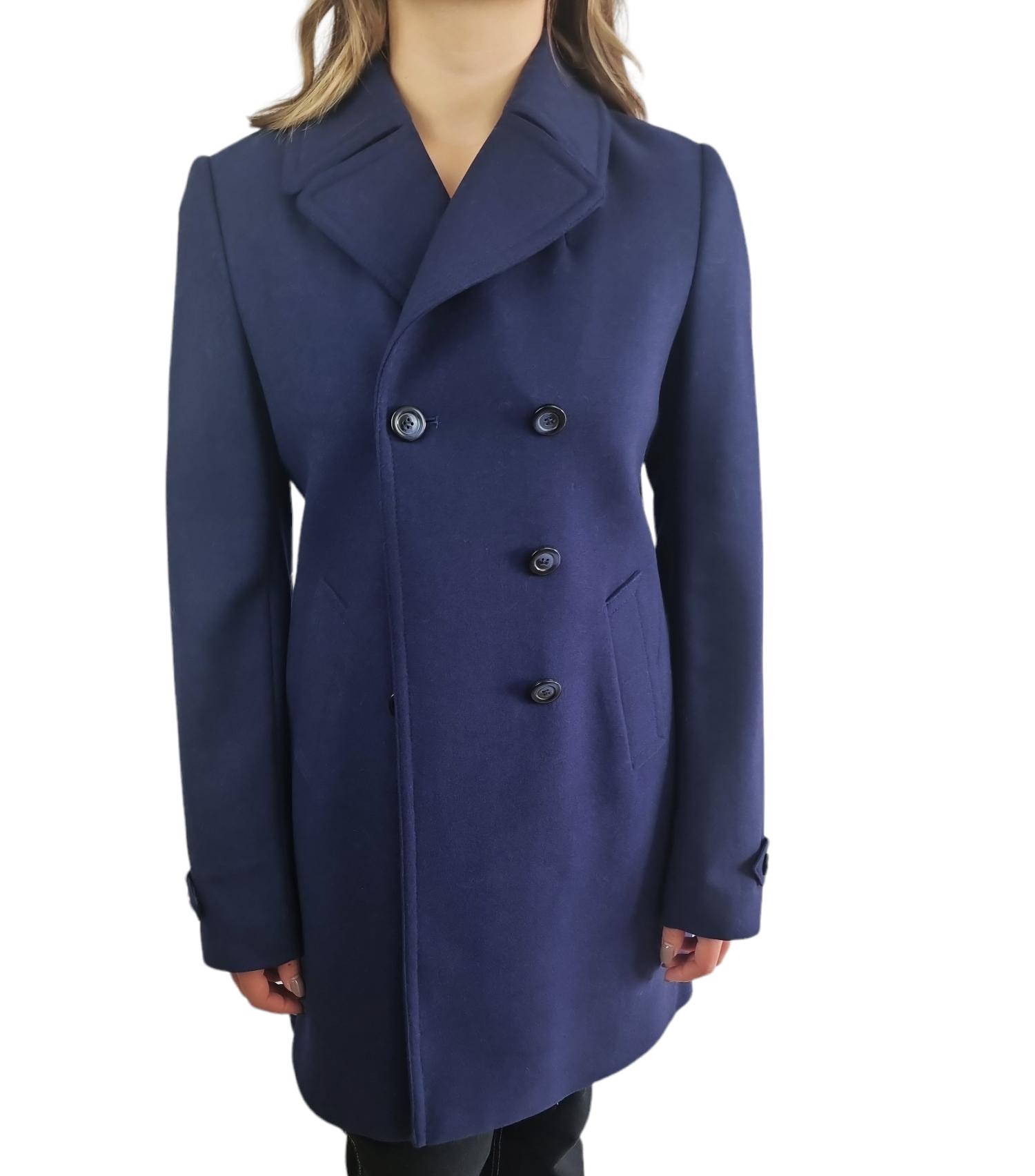 Cappotto di lana Geox da donna blu