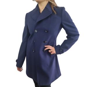 Cappotto di lana  da donna blu