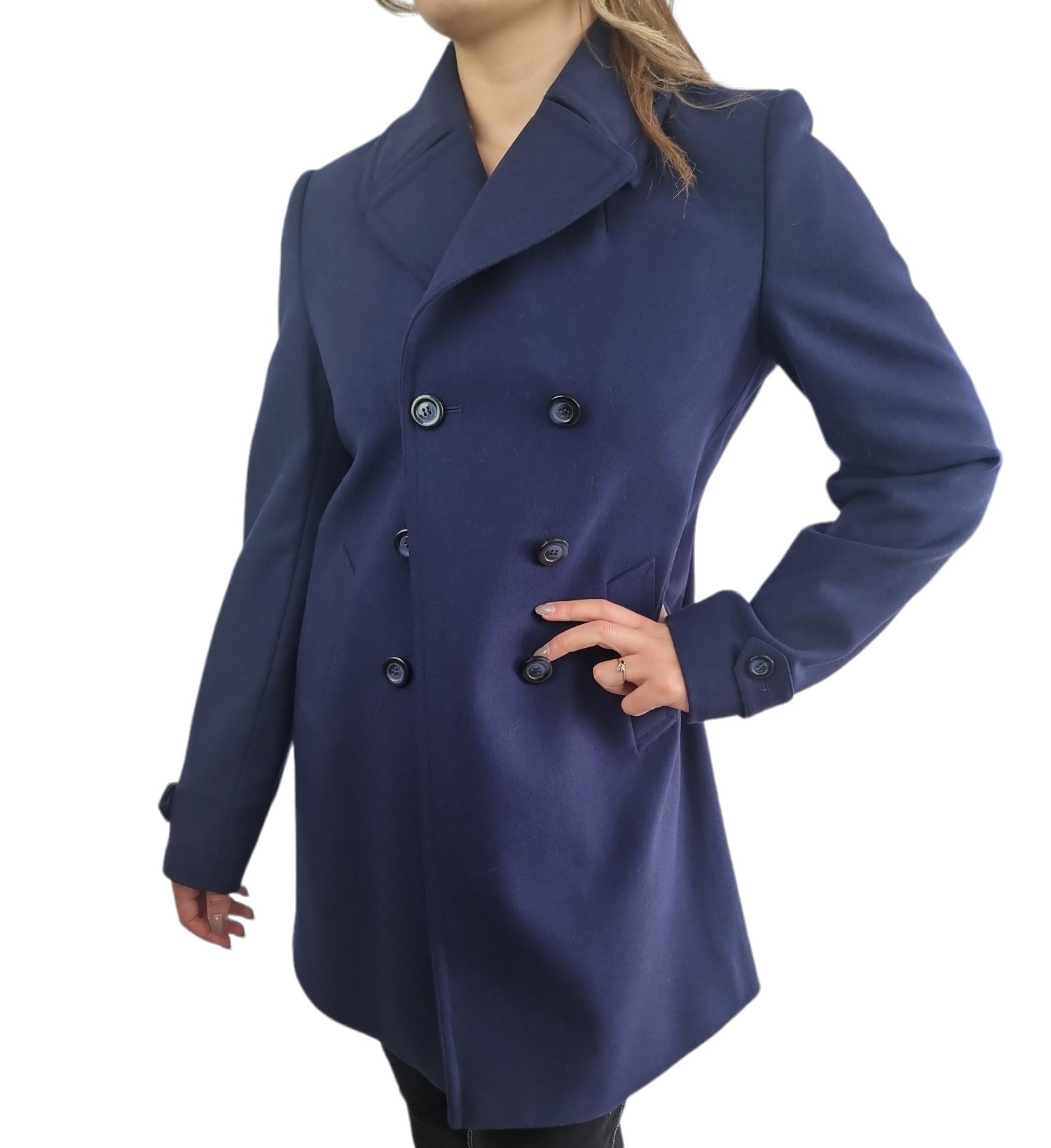 Cappotto di lana Geox da donna blu