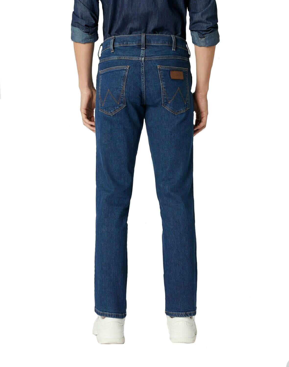 Jeans Wrangler denim blu uomo