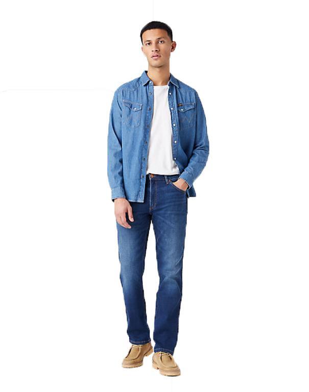 Jeans Wrangler regular fit Greensboro blu scuro