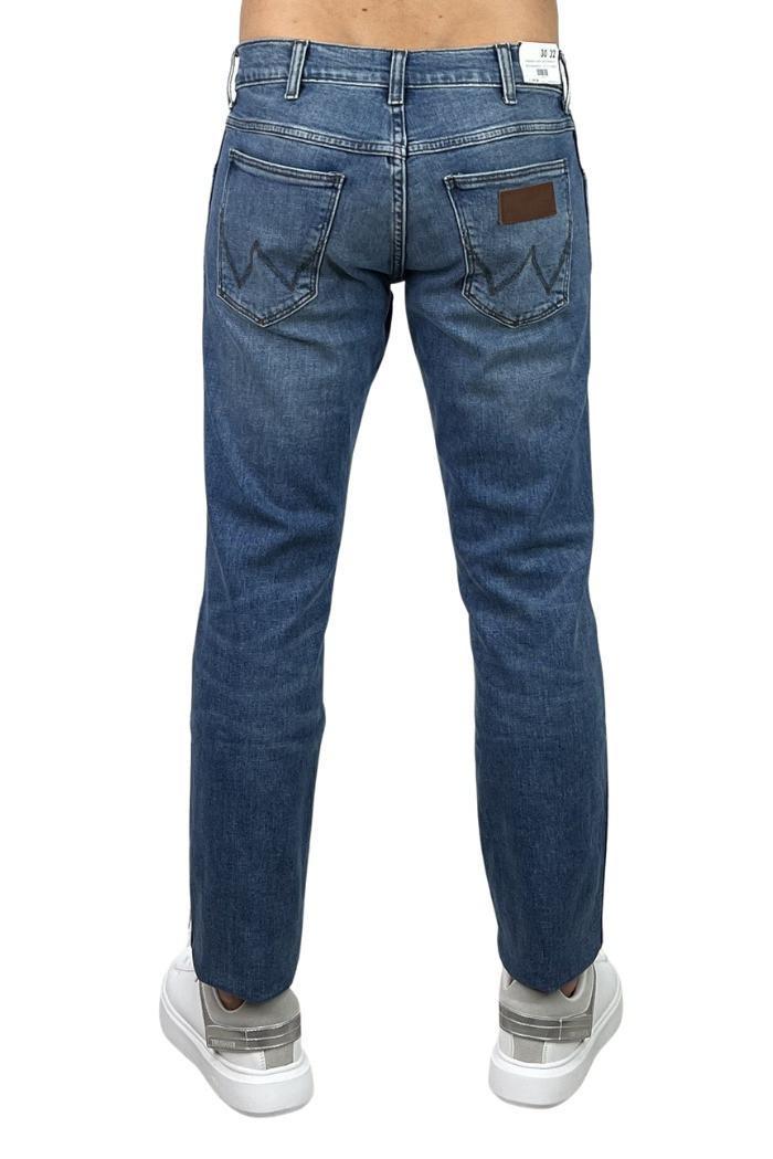 Jeans wrangler blu denim uomo